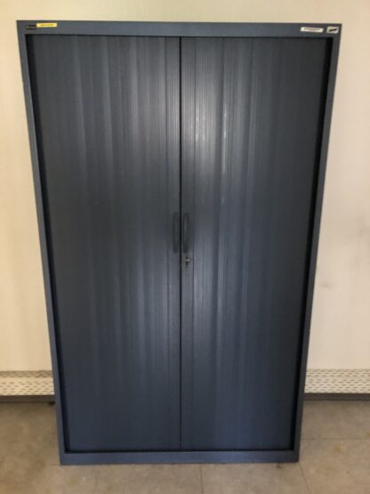 Armoire haute bleue foncée 2,00 m x 1,20 m avec clé