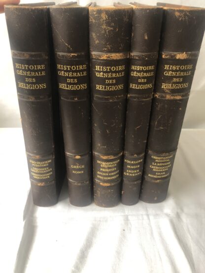 Histoire Générale des Religions – 4 Volumes – Librairie Aristide Quillet