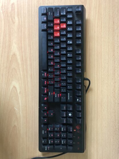 Clavier Mécanique HP Omen – Gaming AZERTY avec Rétroéclairage Rouge